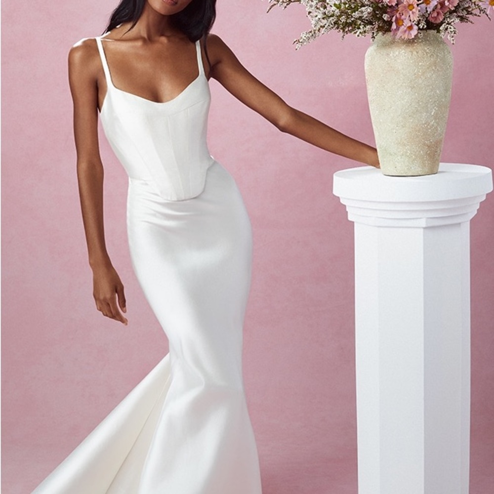 Sarah Seven Wedding Gown Brand New Never Worn Joan - Picture 4 of 5